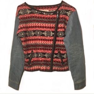 NWOT SAHAJA NATURE WOMEN'S SMALL JACKET DENIM WOOL